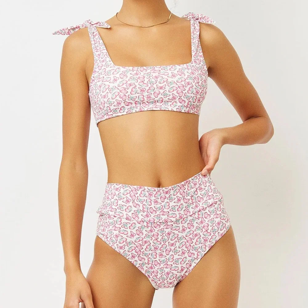 Frankies Bikinis NWT Papillon Bikini Set Kendall Top Alexis Bottom size small
